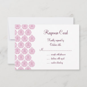 Vintage Damask RSVP (rose)
