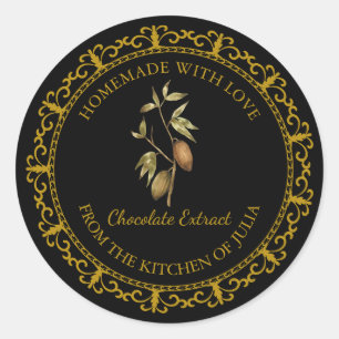 Vintage de chocolat maison Extrait Étiquette l Noi