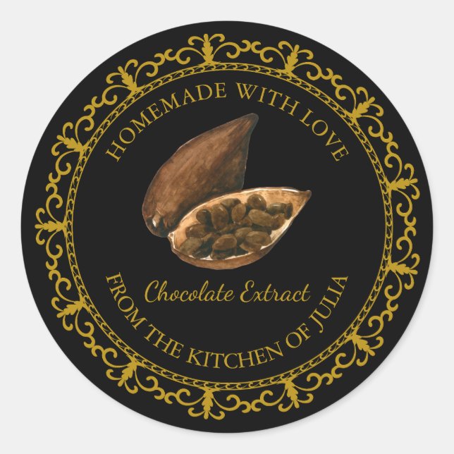 Vintage de chocolat maison Extrait Étiquette l Noi (Devant)