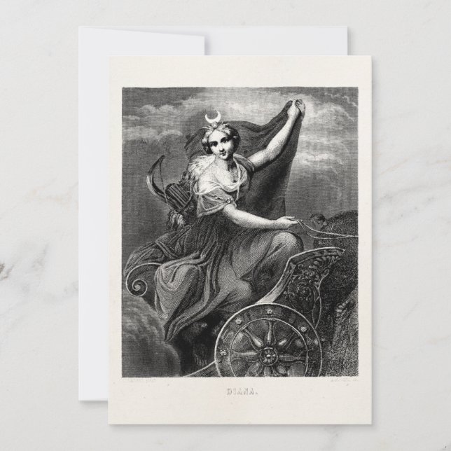 Vintage déesse grecque Diana Artemis romaine antiq (Devant)