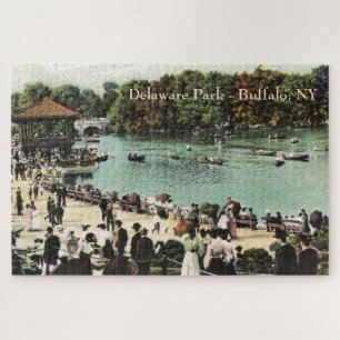 Vintage Delaware Park Buffalo NY Large Puzzle