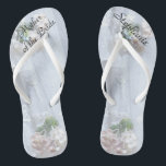 Vintage dentelle mère d'une mariée Mariage tongs<br><div class="desc">Ce design de dentelle Vintage personnalisé, confortable Mère des tongs de mariée est un cadeau simple, élégant et chic pour les membres de la Bridal Party - Mariée, Bridesmaid, Maid of Honor ... Ils s'ajouteront aux festivités de votre mariage, de votre Bachelorette Party ou d'autres célébrations. Nom et titre faciles...</div>