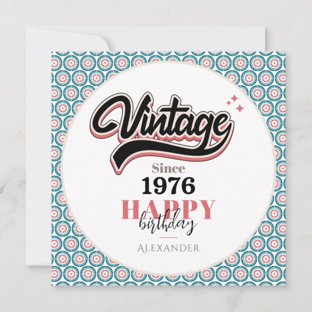 Vintage depuis - 1976 (Devant)