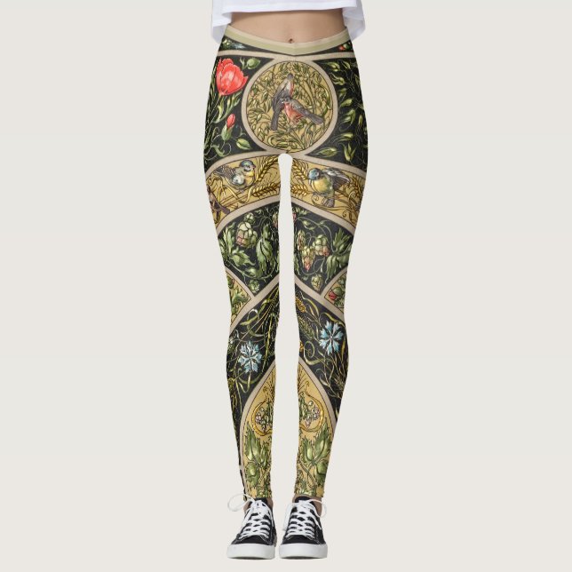 Vintage Design antique-1 Leggings (Devant)