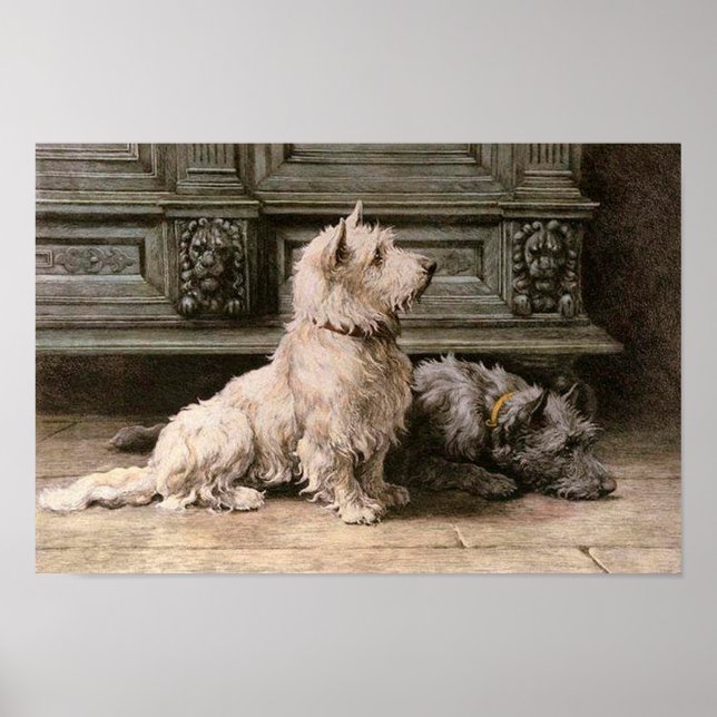 Vintage Dog Image Poster (Devant)