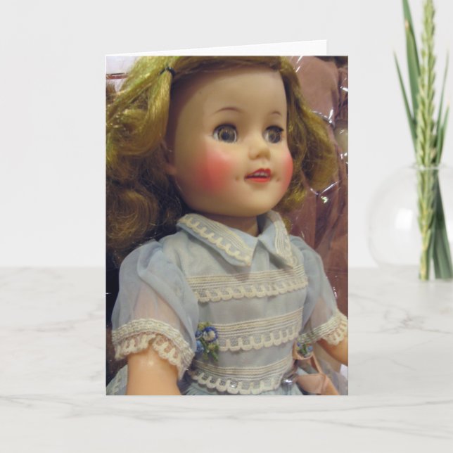 Vintage Doll dans la carte bleue (Devant)