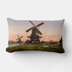 Vintage Dutch Windmills oreiller jetable personnal