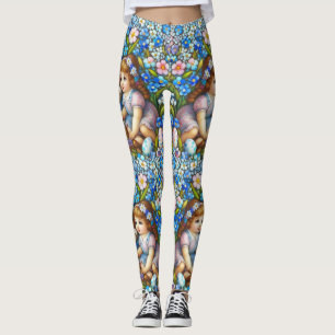 VINTAGE EATER BUNNY ET FILLE ~ Leggings