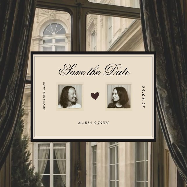 Vintage Editorial Facing two Portrait (Créateur téléchargé)