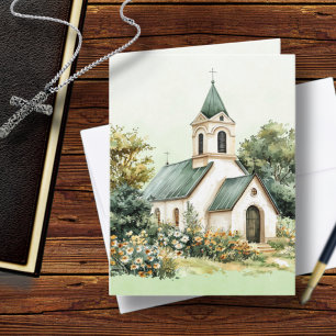 Vintage Église Bible Verse Sage