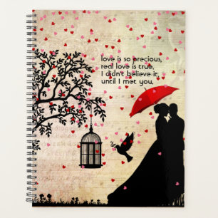 Vintage Elegant Beige & Black Poetry Valentines