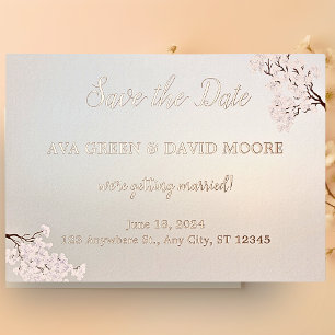 Vintage Elegant Pearl Romance Enregistrer la carte