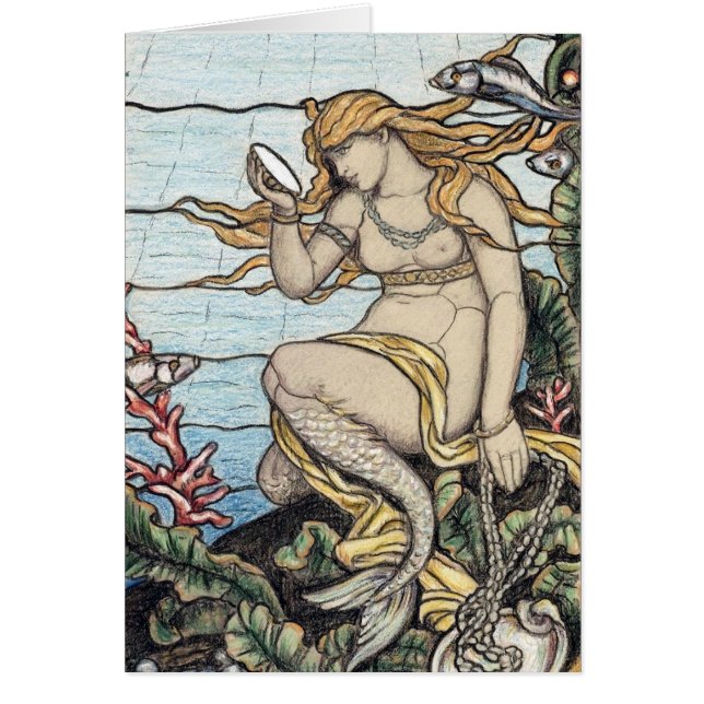 Vintage Elihu Vedder Mermaid Vendu (Devant)