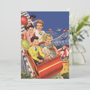 Vintage Enfants Ballottes Roller Dessous de verre 