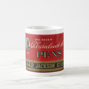 vintage ESTERBROOK NIB PEN BOX COUVRE CAFÉ MUG