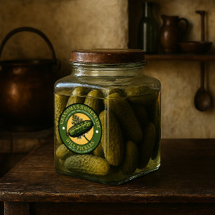 Vintage Étiquette Modèle pour Dill Picks fait mais