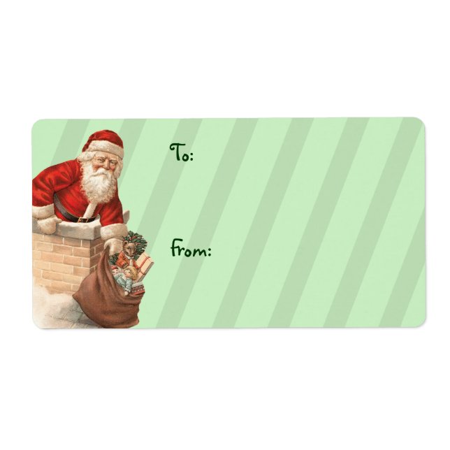 Vintage Étiquettes de Noël (Devant)