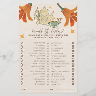 Vintage Faecore Floral Thé Fête des mariées Jeu