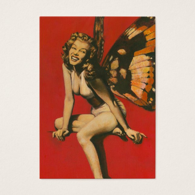 Vintage Fairy ACEO Artist Trading Cartes (Devant)