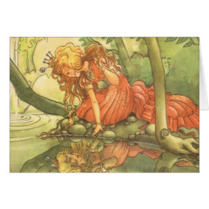 Vintage Fairy Tale, Frog Prince Princesse par Pond