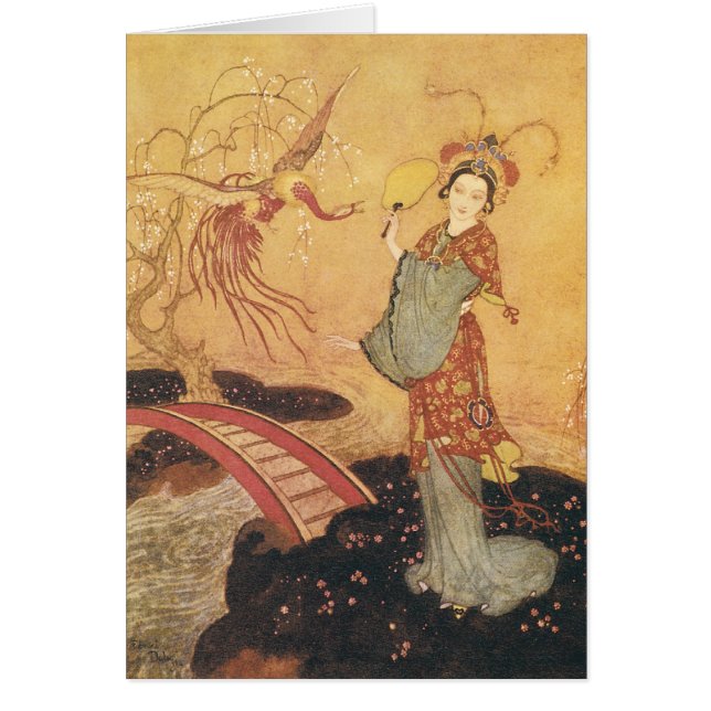 Vintage Fairy Tale Princess Badoura, Edmund Dulac (Devant)