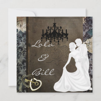 Vintage Fairytale Faire-part de mariage AUTHENTIQU