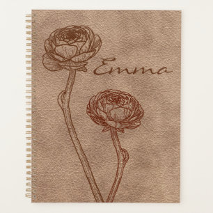 Vintage Faux Cuir Minimaliste Personnalisé 