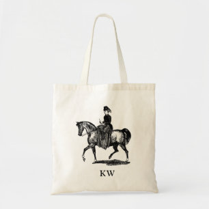 Vintage femme cavalier cheval Personnaliser le Sac