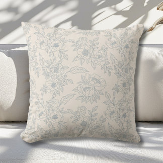 Vintage Ferme Fleurs de ferme Jeter Oreiller