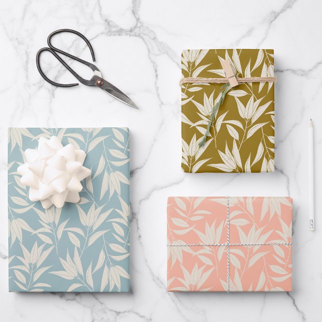 Vintage feuille florale Turquoise feuille de mouta (Créateur téléchargé)