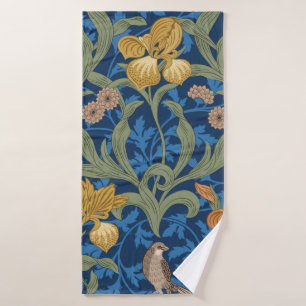 Vintage fleuri sans couture motif avec iris orange