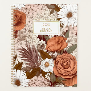 Vintage Floral Blush Sienna Mauve Fleurs