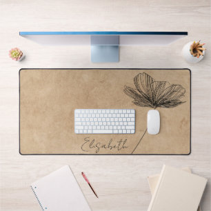 Vintage Floral Design Cute Boho Girly Tan Custom