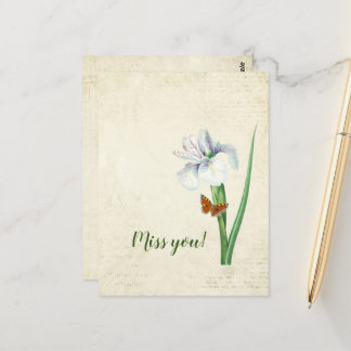 Vintage Floral Iris - Invitation inspirée par la n