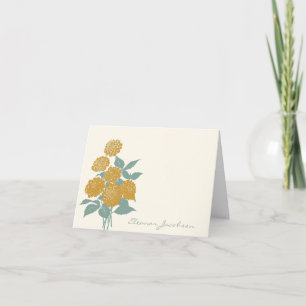 Vintage Floral Personnalisé Nom du script