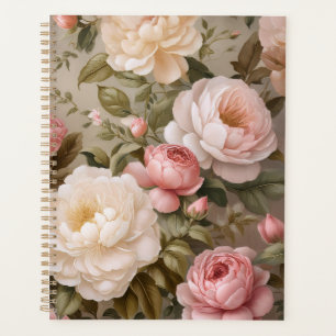 Vintage Floral Planner avec un design intemporel