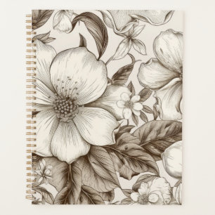 Vintage Floral Sepia Motif (14)