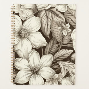 Vintage Floral Sepia Motif (6)