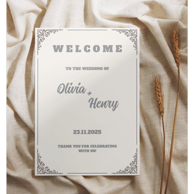 Vintage Floral Wedding Invitation Elegant template (Créateur téléchargé)