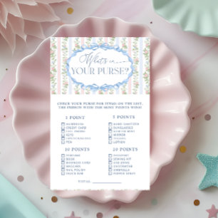 Vintage Floral Whats dans votre sac de douche Jeu