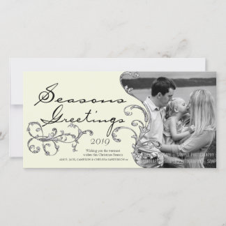 Vintage Flourish Noël Photos Modèle