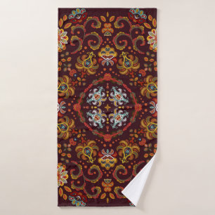 Vintage foulard de soie ou carré de mouchoir motif