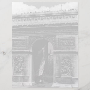 Vintage France Paris Arc de Triomphe Place Etoile