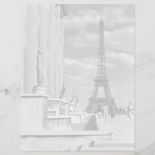 Vintage France Paris Tour Eiffel Palais Chaillot