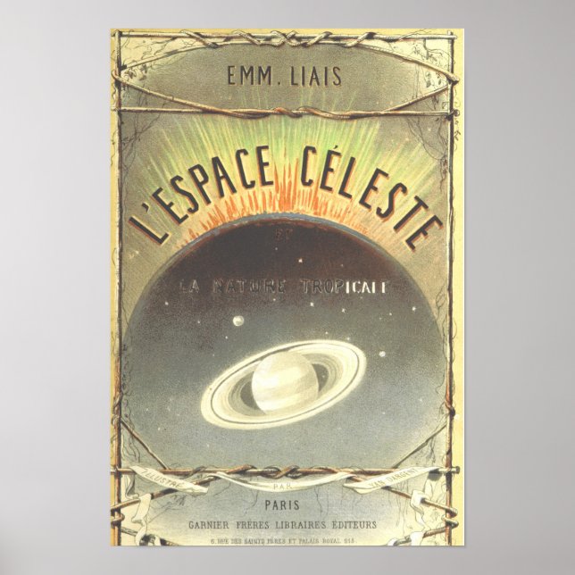 Vintage French Space Poster (Devant)