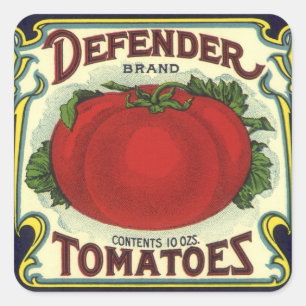 Vintage Fruit Crate Étiquette Art, Defender Tomate