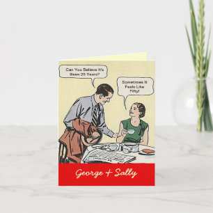 Vintage Fun Couple Cartes Bonne Anniversaire