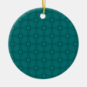 Vintage Funk Ornement de Noël, Turquoise