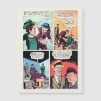 Vintage Gangster Comics Mob Boss bat Henchman