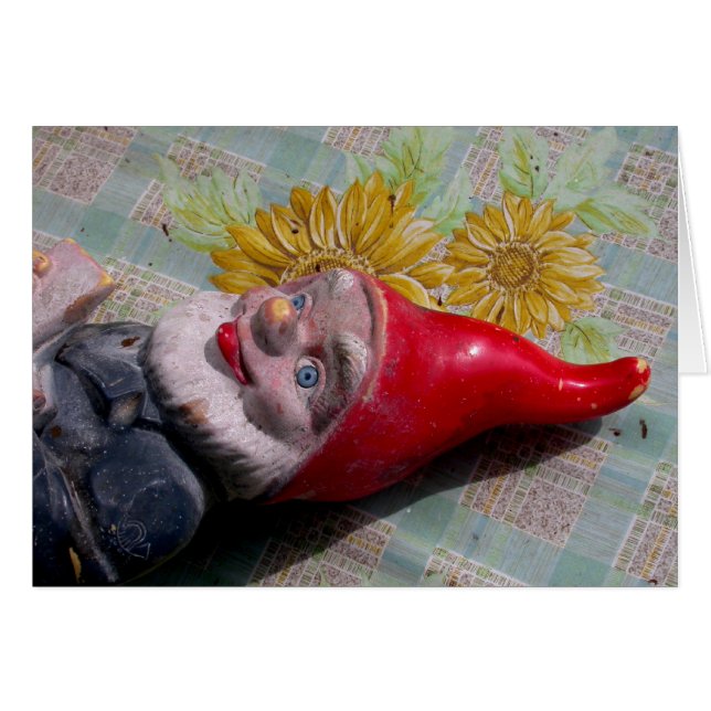 Vintage Garden Gnome (Devant horizontal)